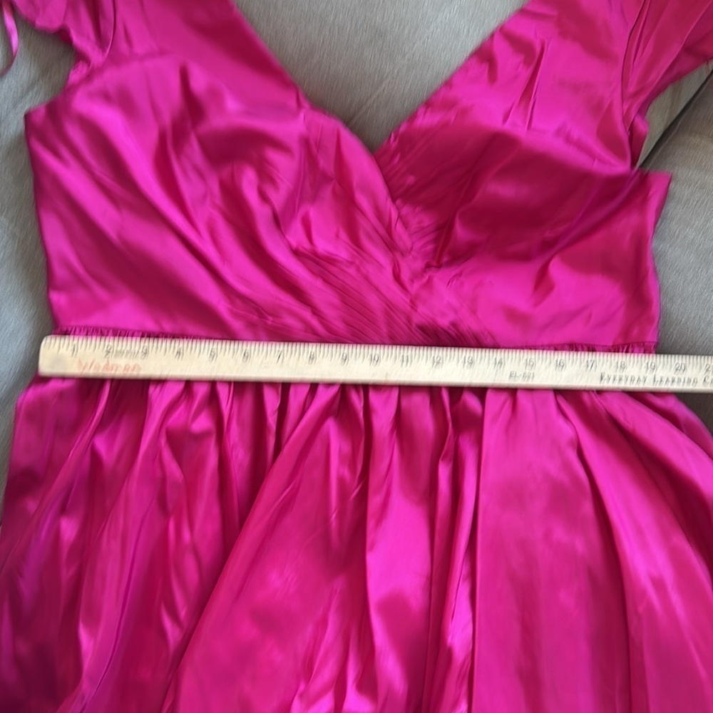 Mac Duggal Long Plus-Size Formal Dress 68525 sz 16W pink ruffle layered gown NWT - Picture 10 of 16